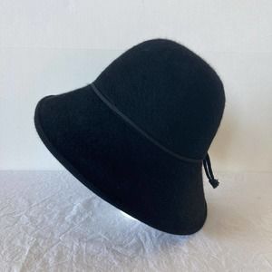 Helen Kaminski HK Black Felt Hat Australia